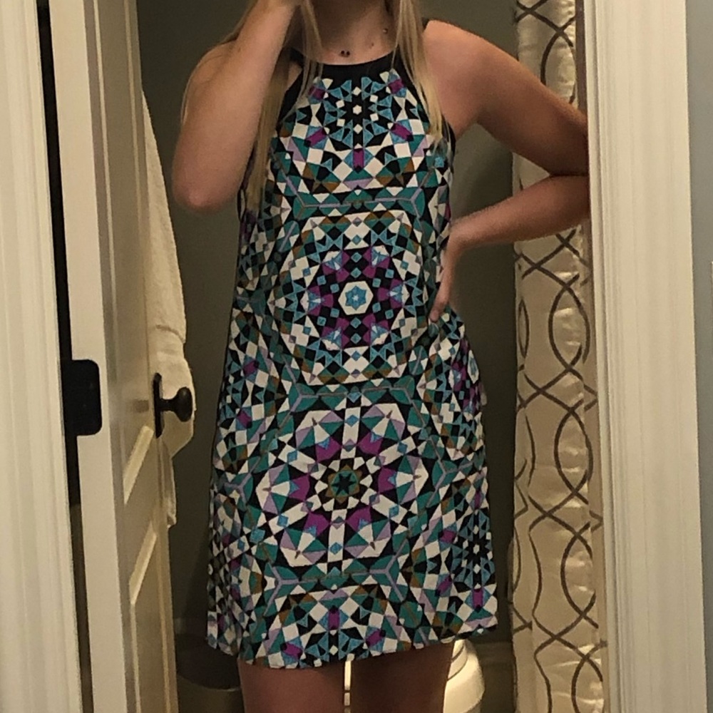 Alice and Trixie Gina Silk Kaleidoscope Dress